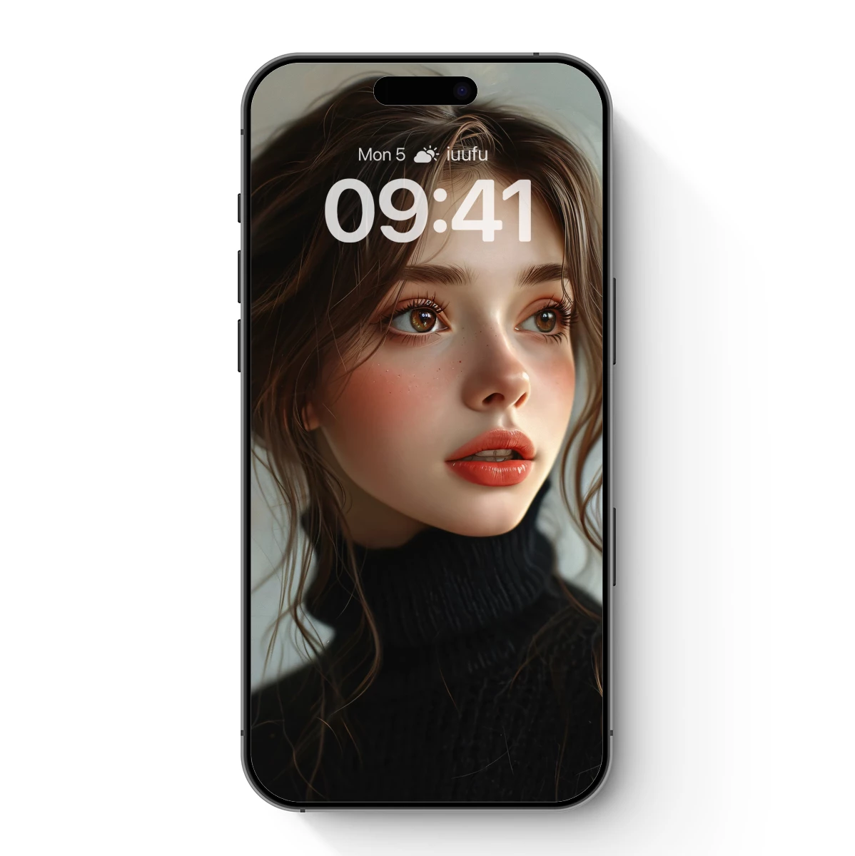 Ethereal Portrait: Soft Waves and Warm Hues