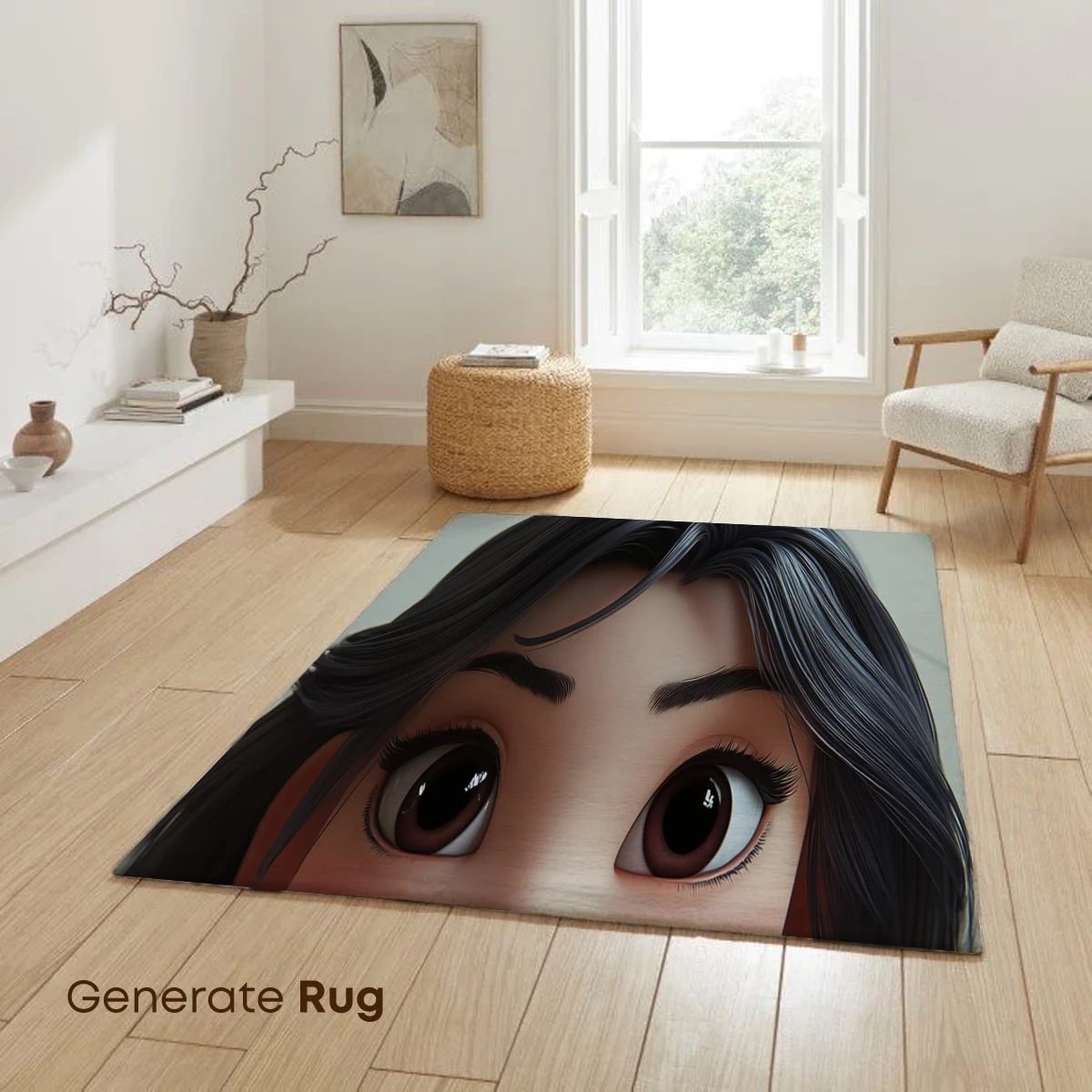 Charming Anime Doll in Soft Purple: A Whimsical Portrait - Image 6