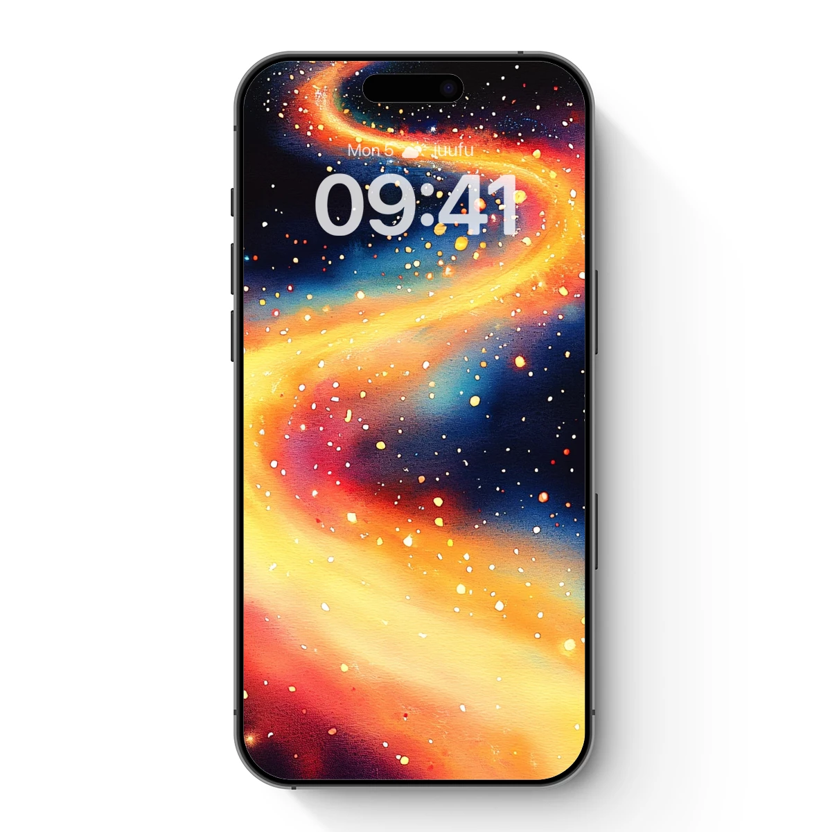 Cosmic Fire Ribbon: A Celestial Dance of Light and Color