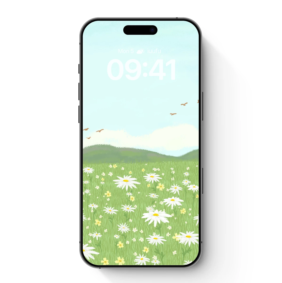 Daisy Field Under a Serene Sky