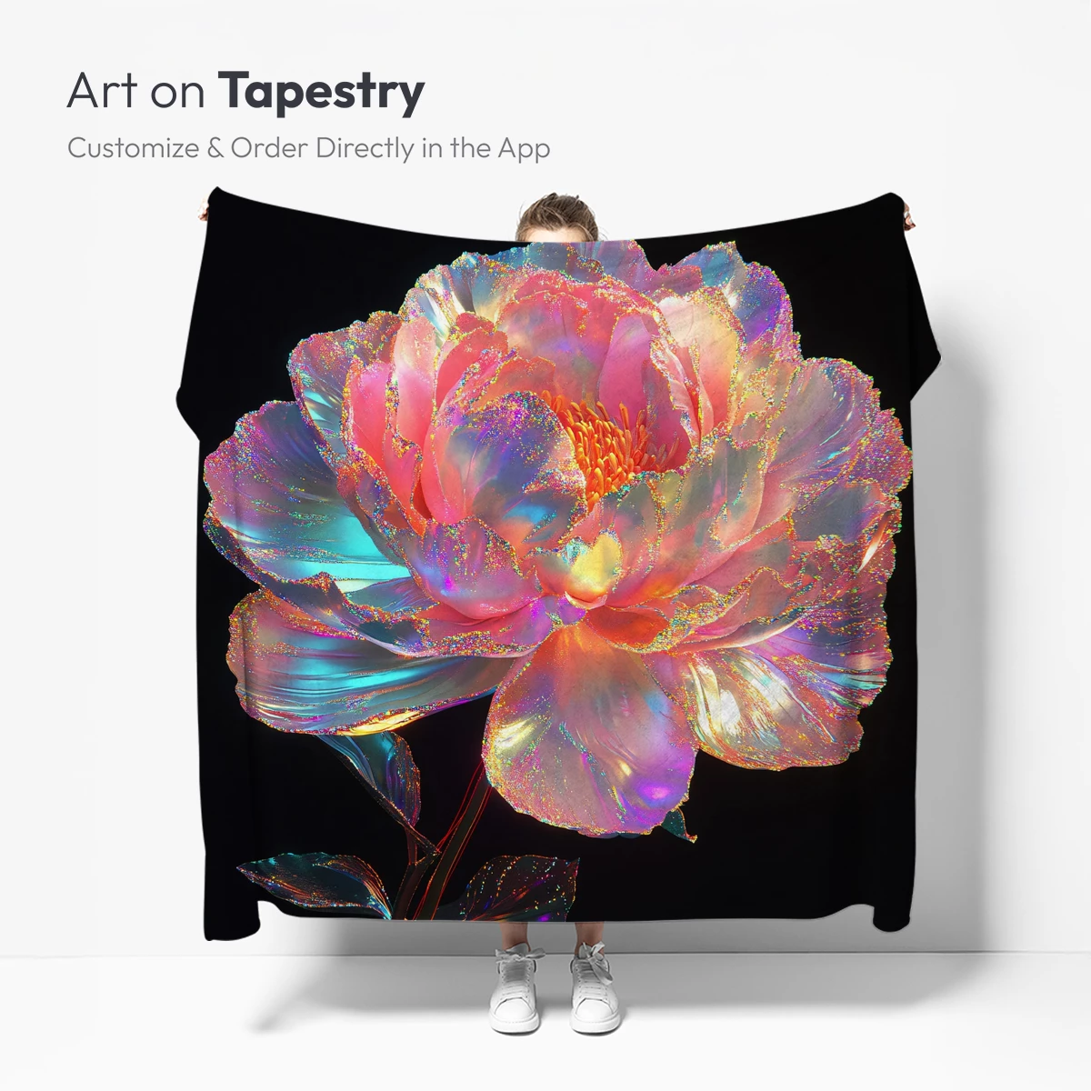 Iridescent Peony: A Prism of Petals - Image 5