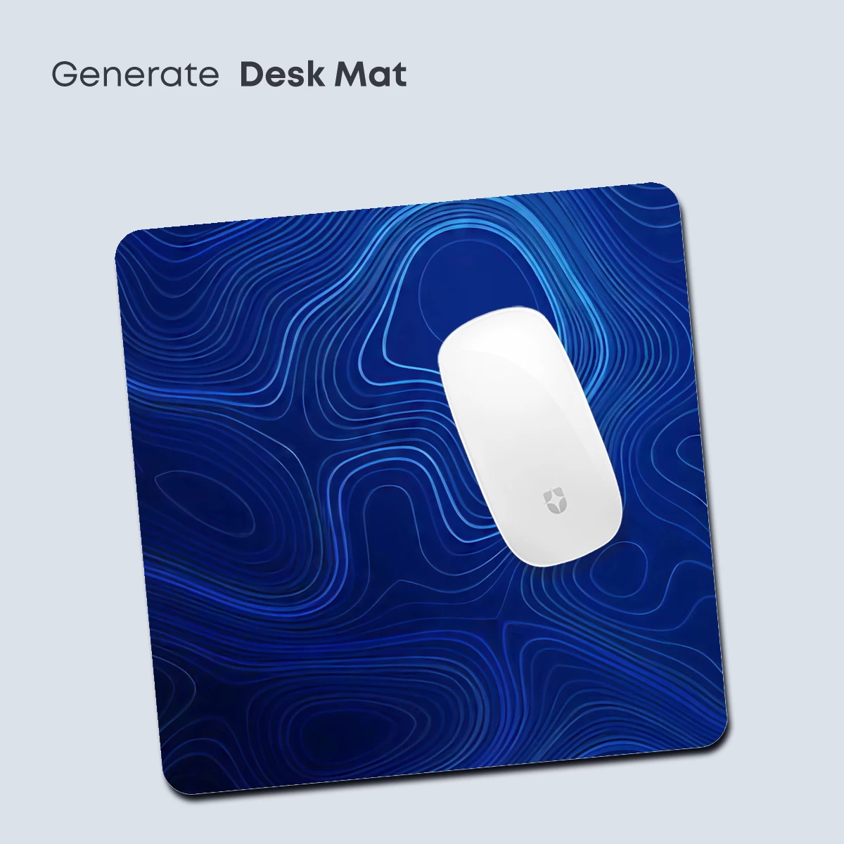 Blue Topographic Waves: Abstract Depth - Image 4