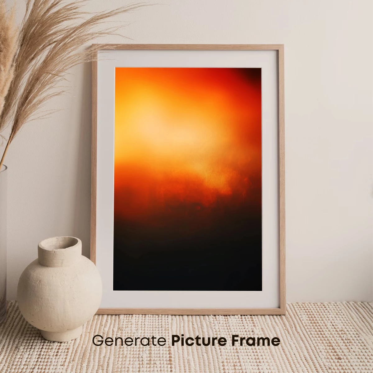 Inferno's Embrace: A Blaze of Abstract Fury - Image 7