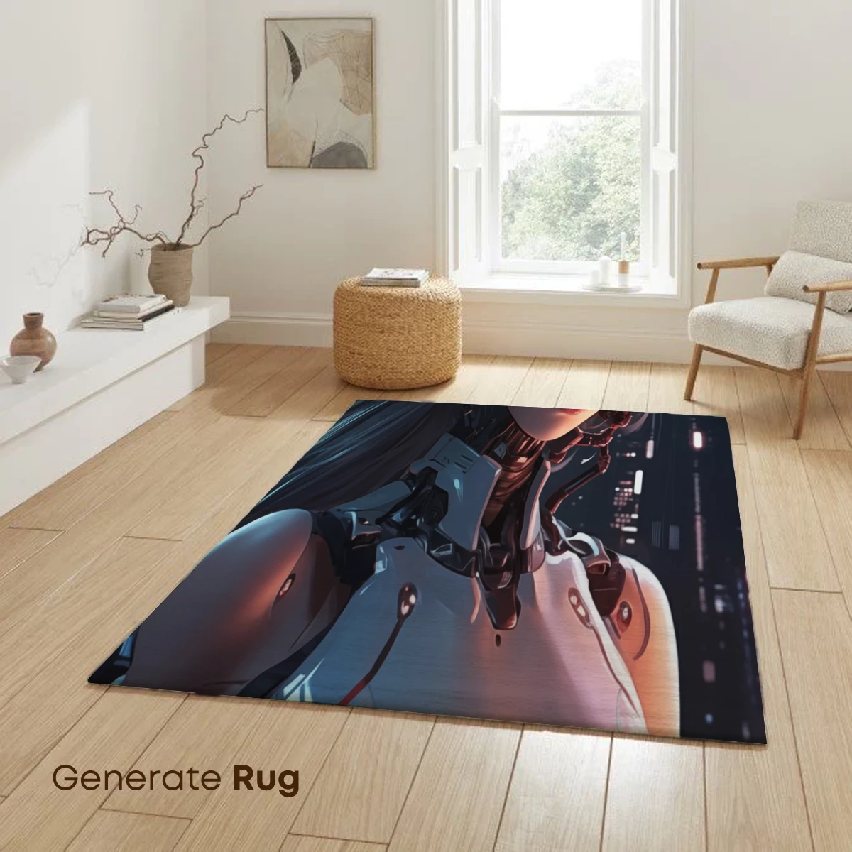 Cybernetic Muse: Futuristic Elegance in Steel and Silk - Image 6