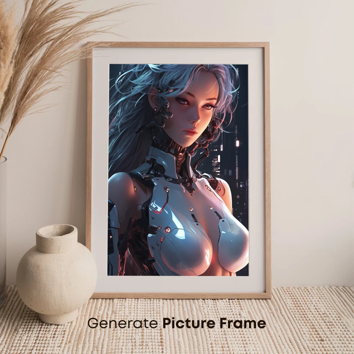 Cybernetic Muse: Futuristic Elegance in Steel and Silk - Image 7