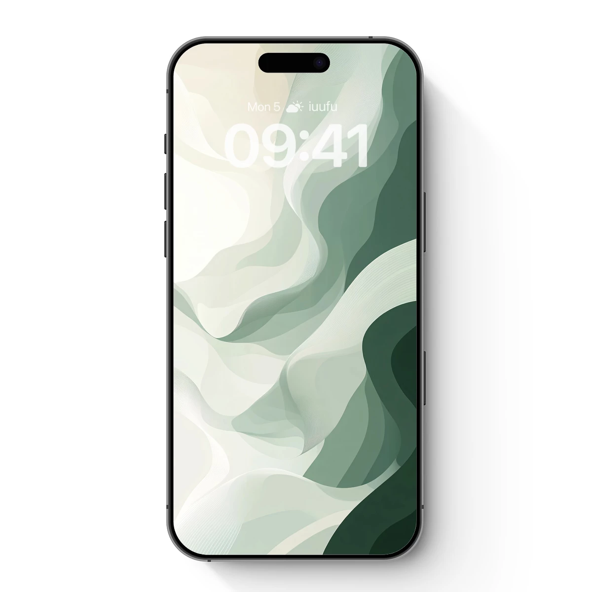 Ethereal Flow: Abstract Waves in Serene Greens