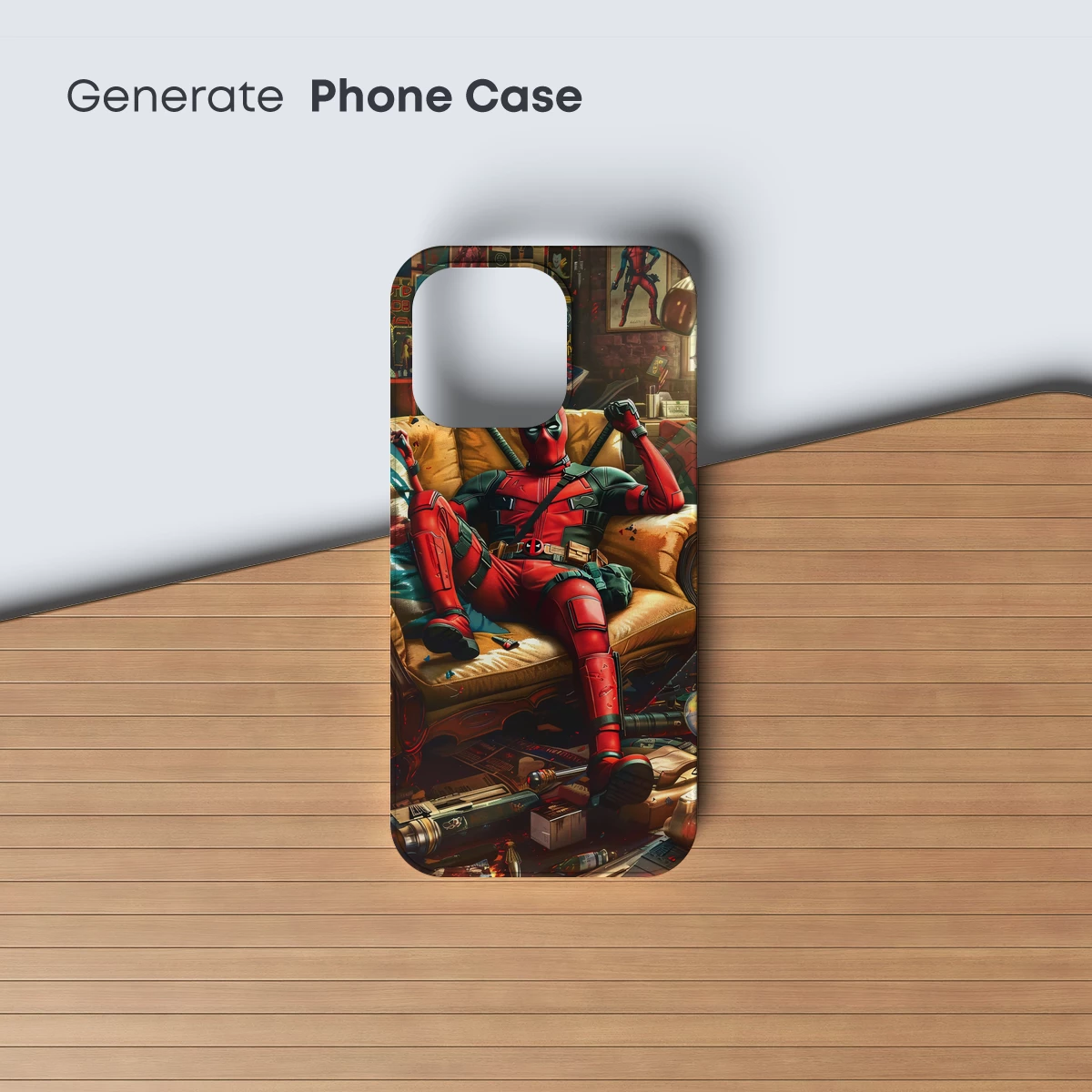 Deadpool's Cozy Chaos: A Superhero's Lazy Day - Image 3