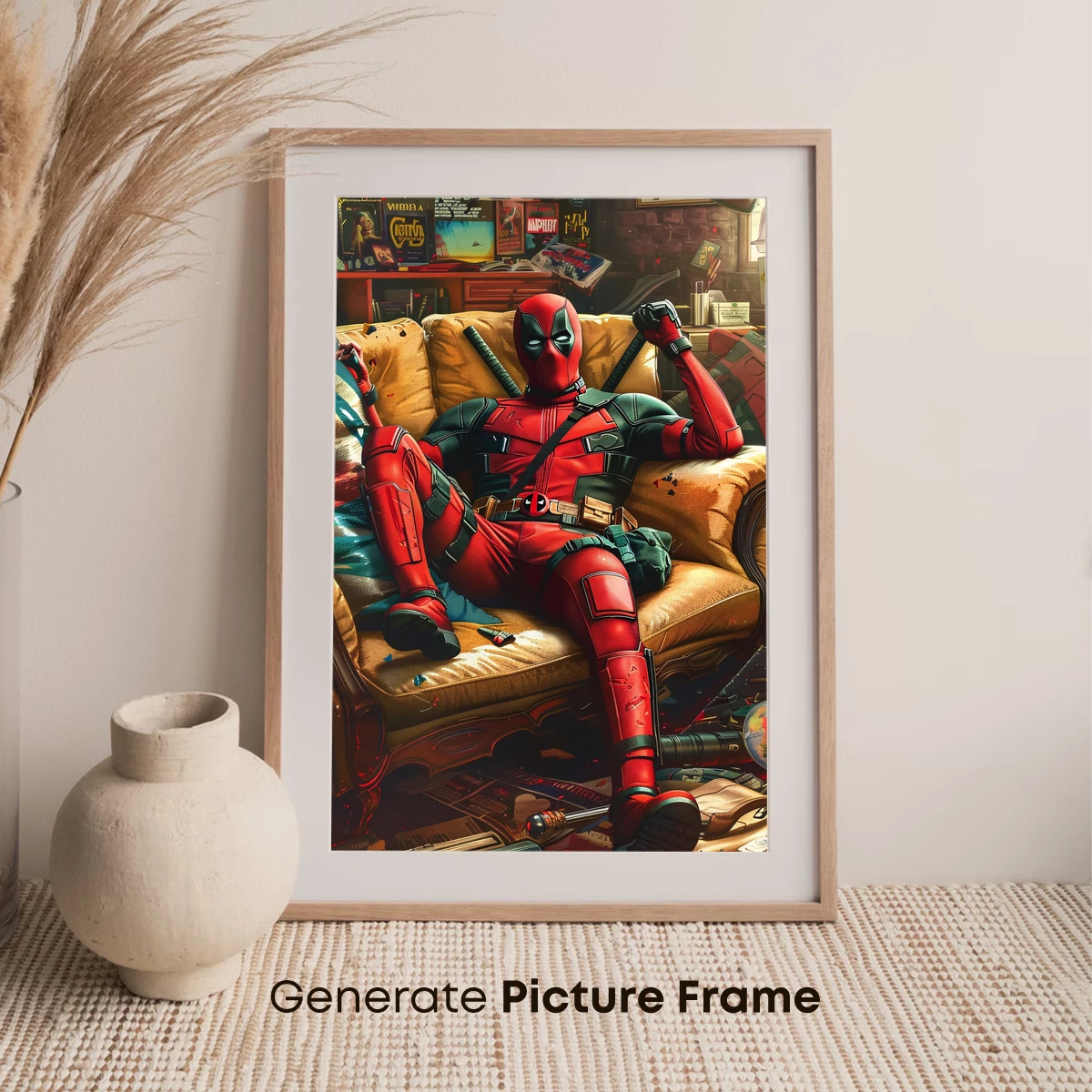 Deadpool's Cozy Chaos: A Superhero's Lazy Day - Image 7