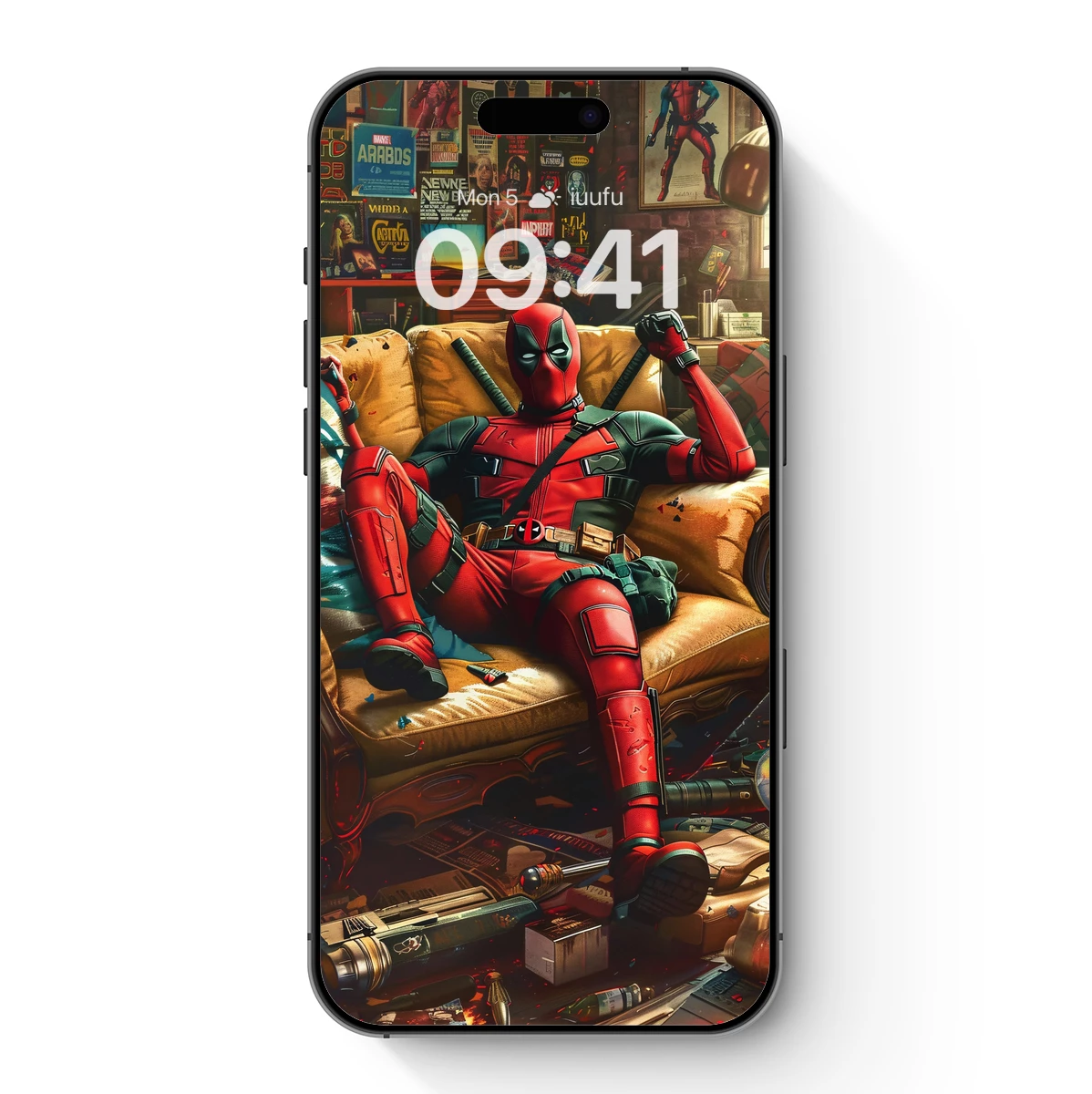 Deadpool's Cozy Chaos: A Superhero's Lazy Day