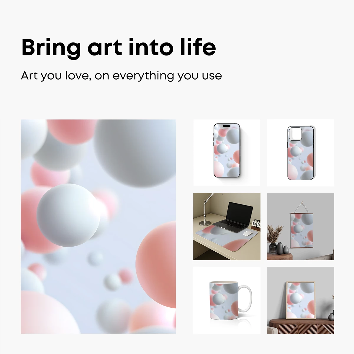 Ethereal Spheres: A Ballet of Pastel Floats