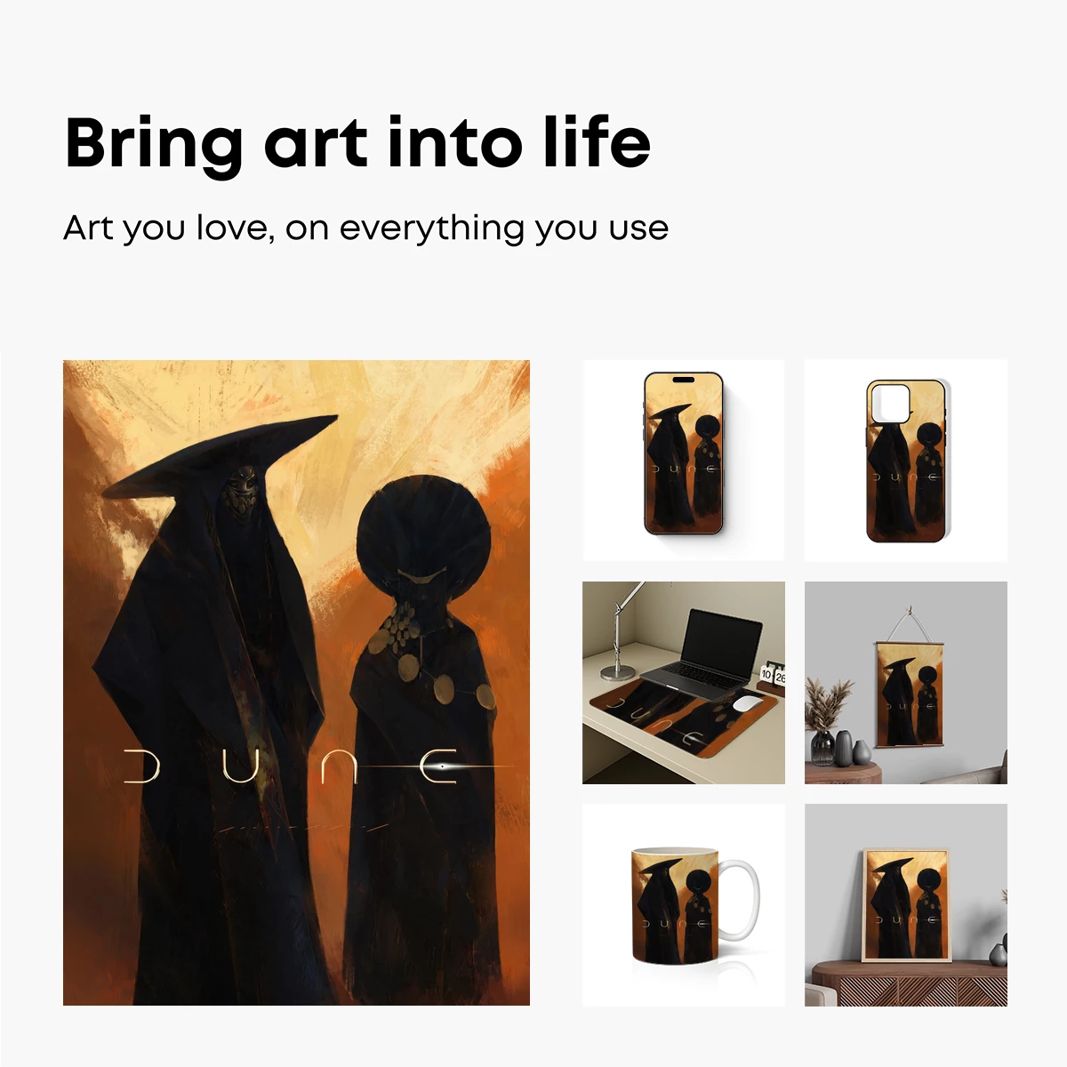 Dune Shadows: Enigmatic Figures in Desert Hues - Image 2