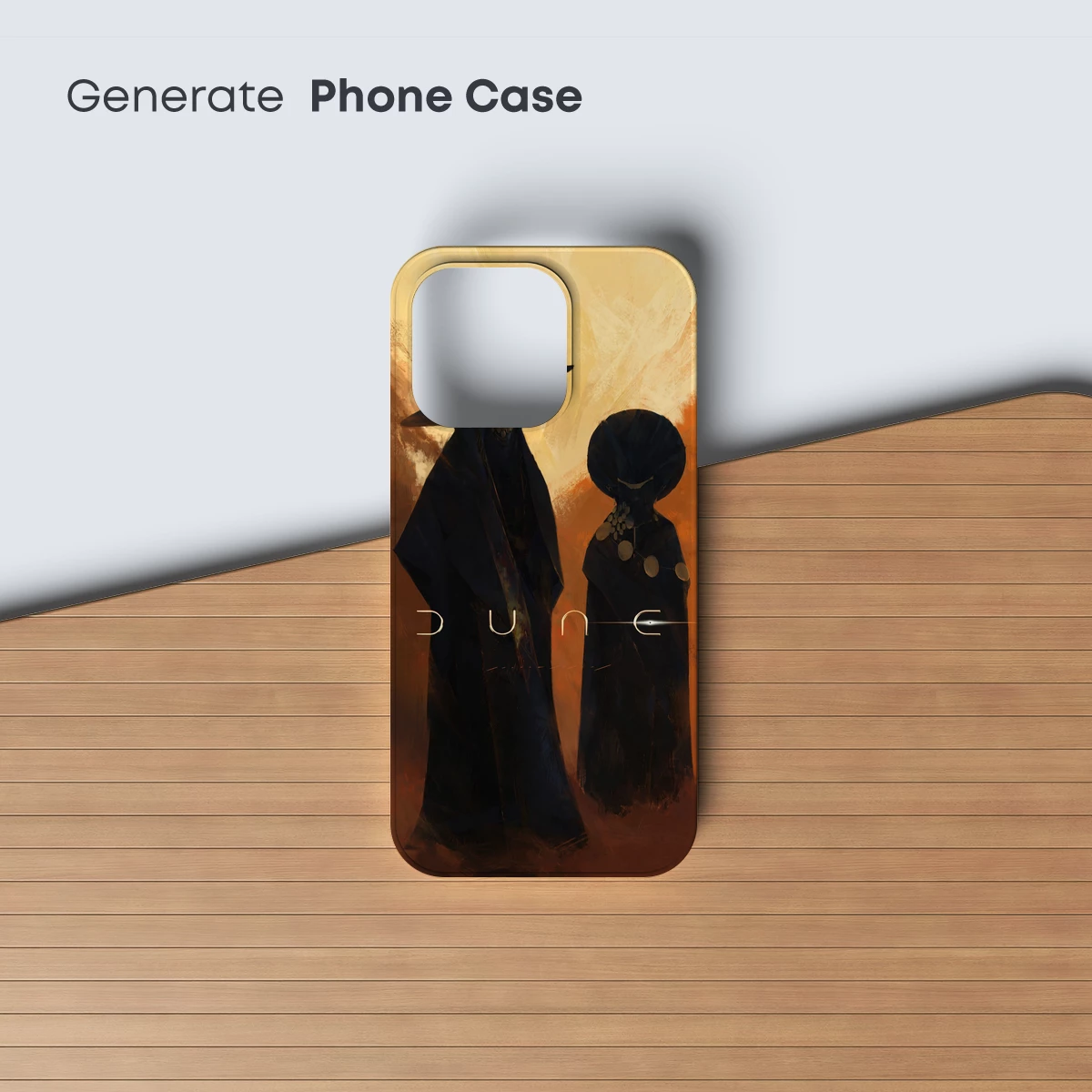 Dune Shadows: Enigmatic Figures in Desert Hues - Image 3