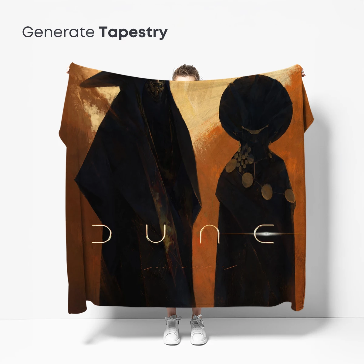 Dune Shadows: Enigmatic Figures in Desert Hues - Image 5