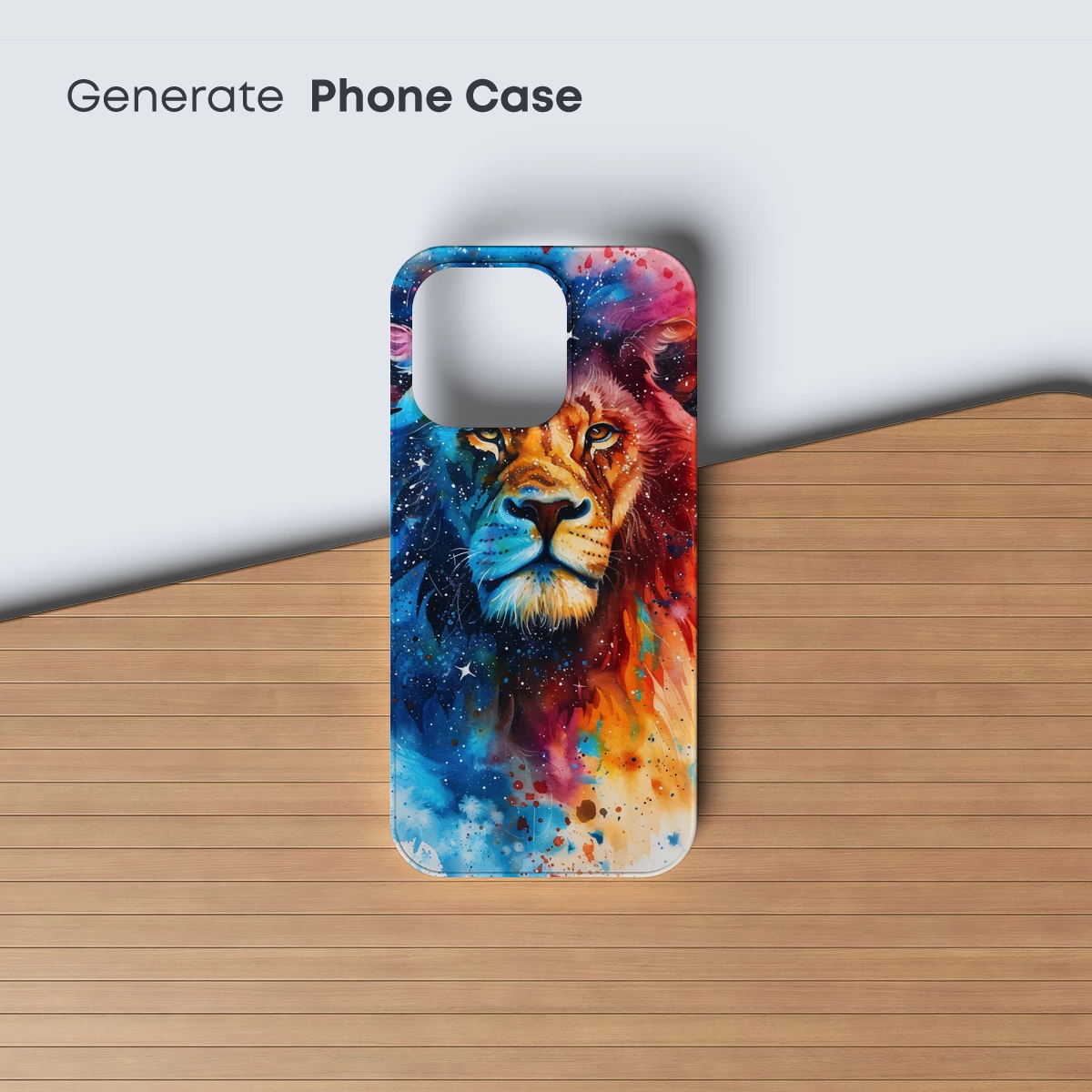 Cosmic Lion: Fusion of Galaxy and Mane - Image 3