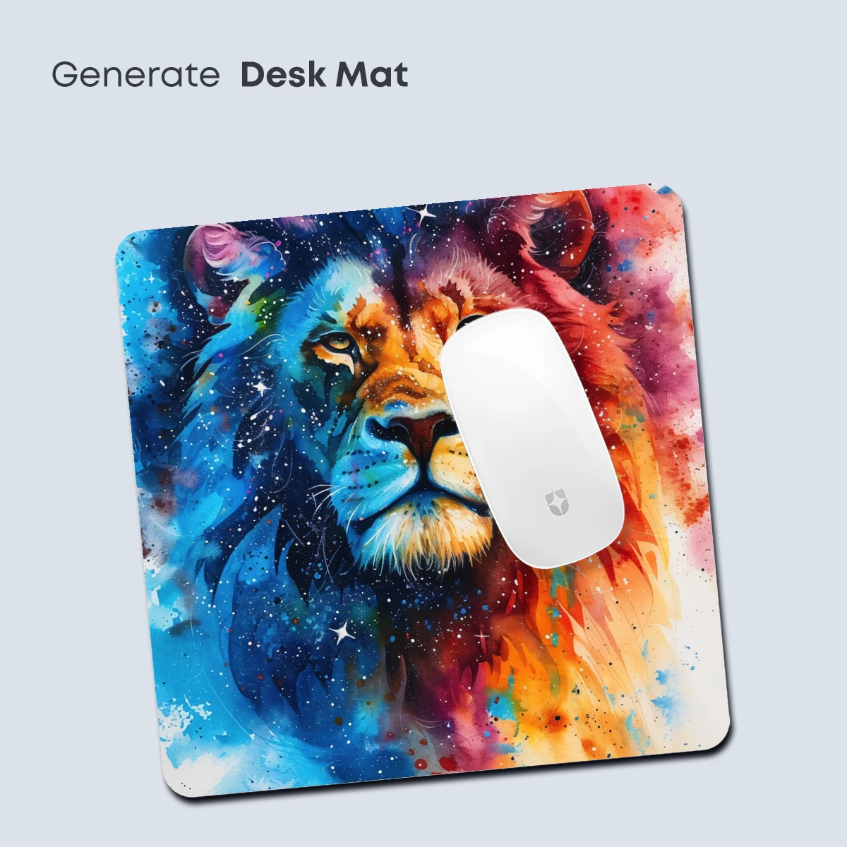 Cosmic Lion: Fusion of Galaxy and Mane - Image 4