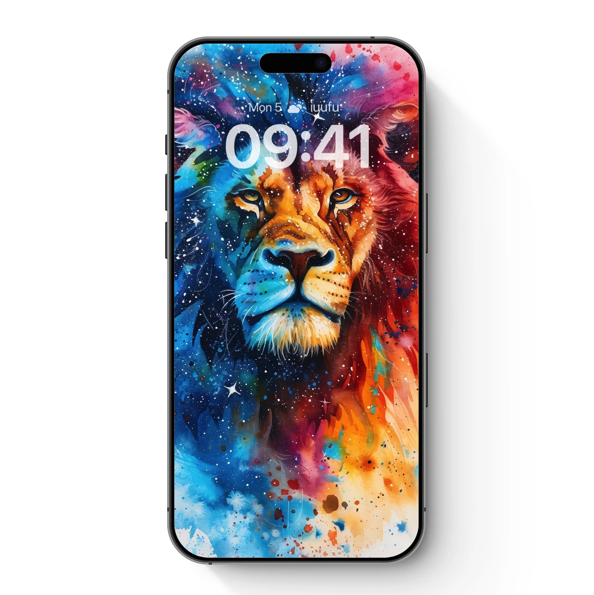 Cosmic Lion: Fusion of Galaxy and Mane