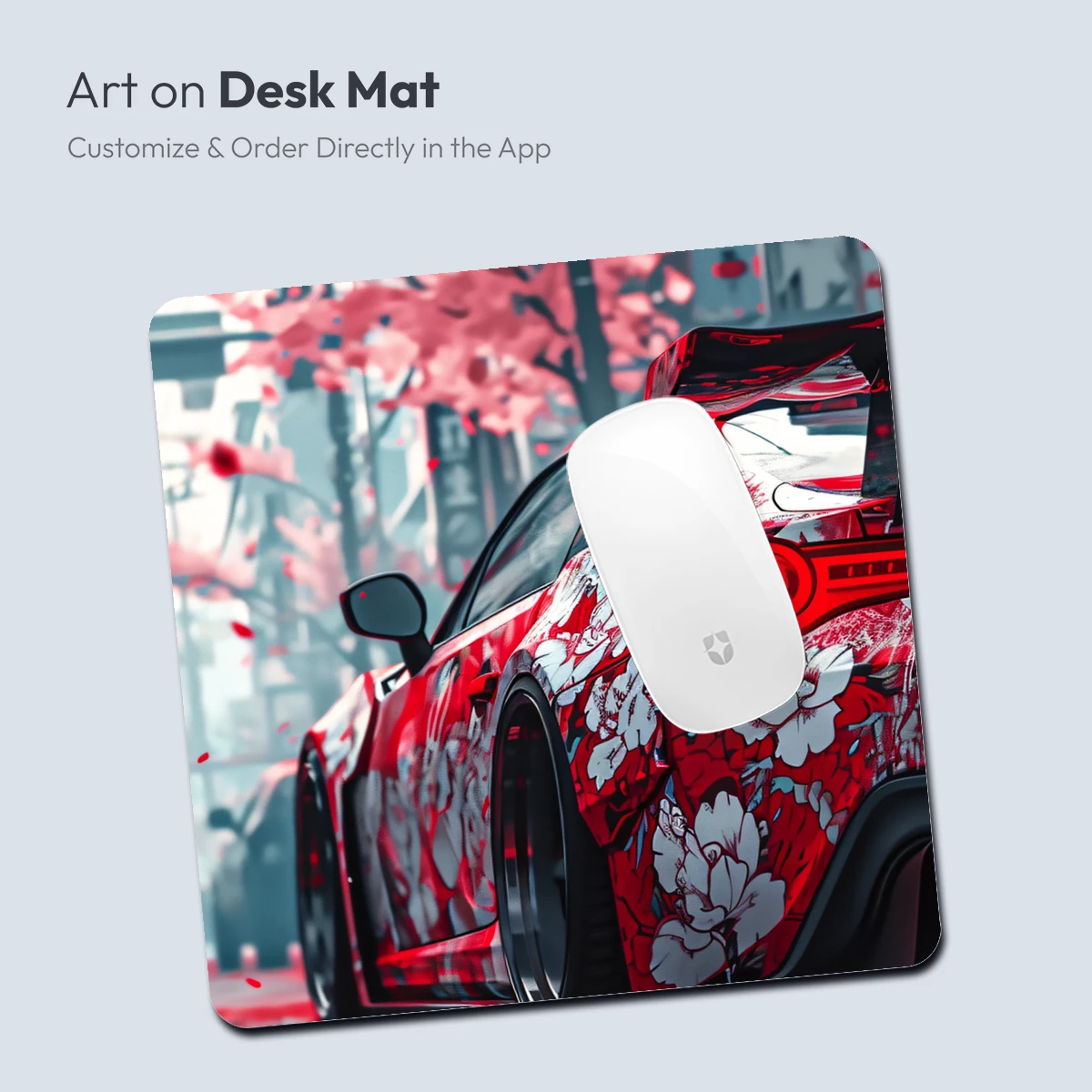 Cherry Blossom Supercar: Urban Art Fusion - Image 4