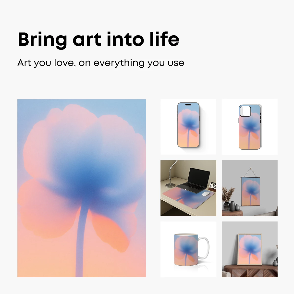 Ethereal Bloom: Pastel Petals in Dreamy Haze - Image 2