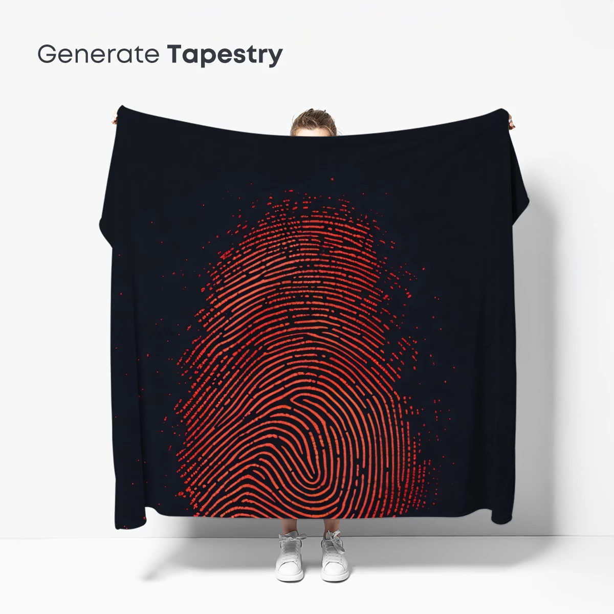 Digital Scarlet Whorl: A Fingerprint Art Odyssey - Image 5