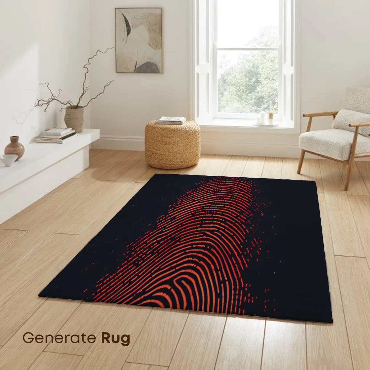 Digital Scarlet Whorl: A Fingerprint Art Odyssey - Image 6