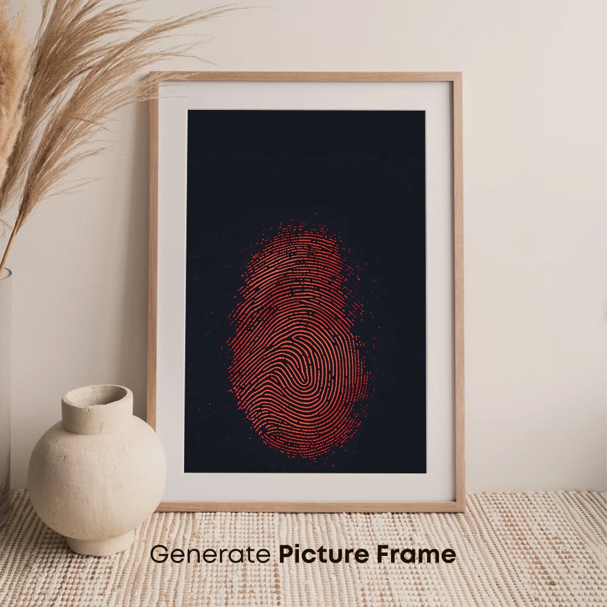 Digital Scarlet Whorl: A Fingerprint Art Odyssey - Image 7