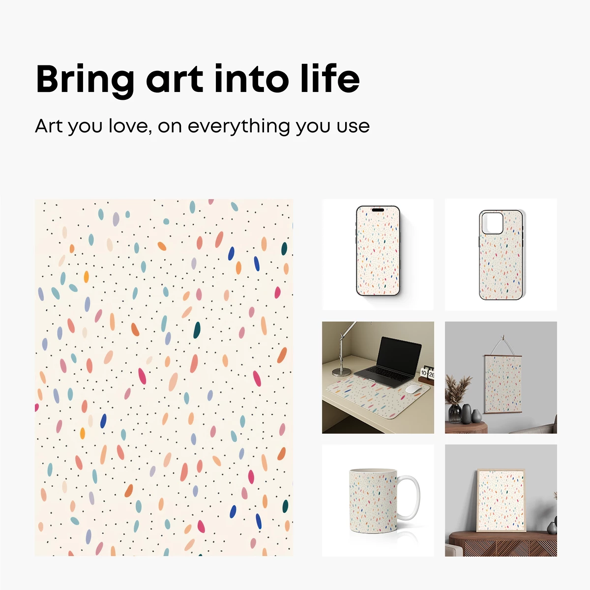 Confetti Dreams: Dotted Delight in Pastel Harmony - Image 2