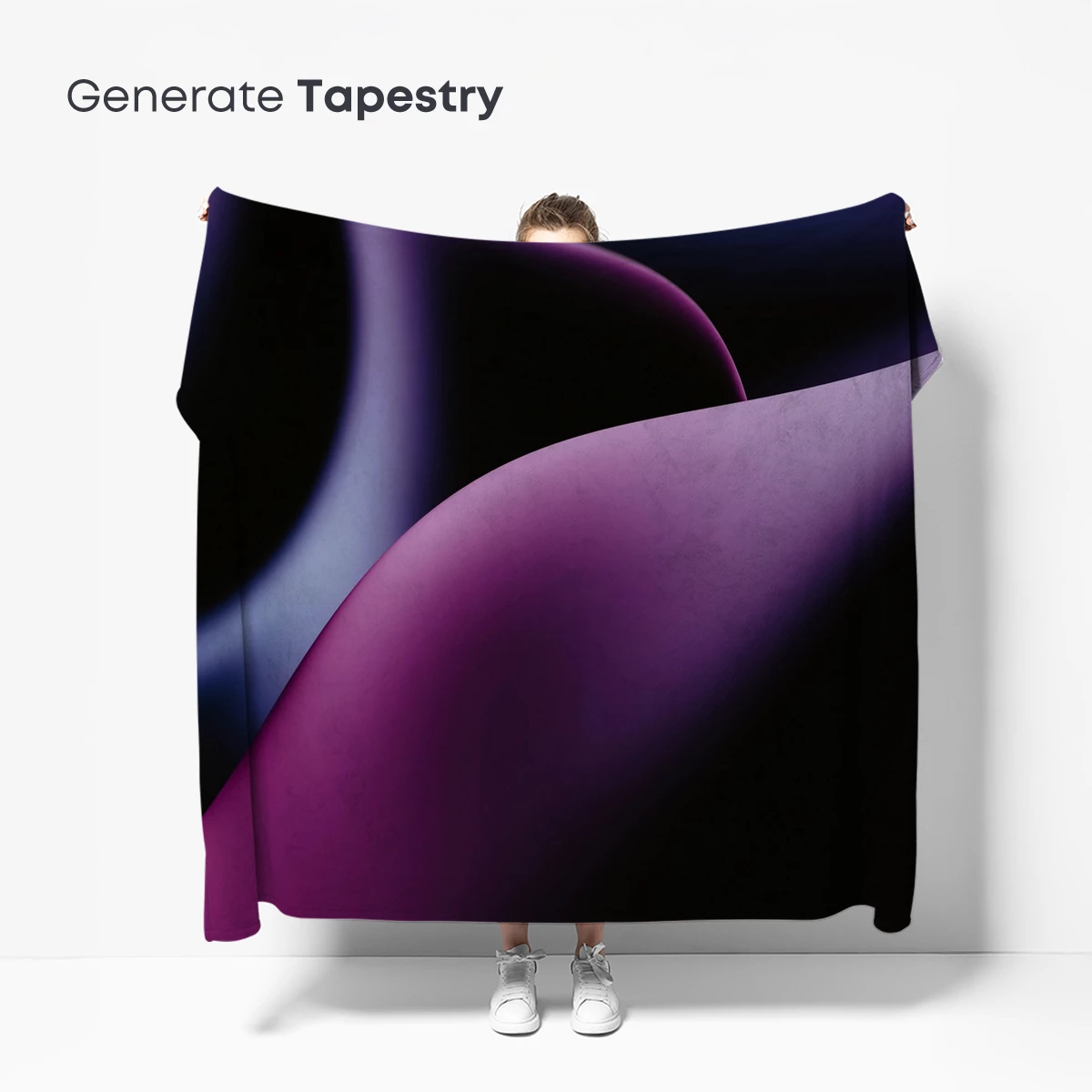 Ethereal Silk Waves: A Symphony in Purple Hues - Image 5
