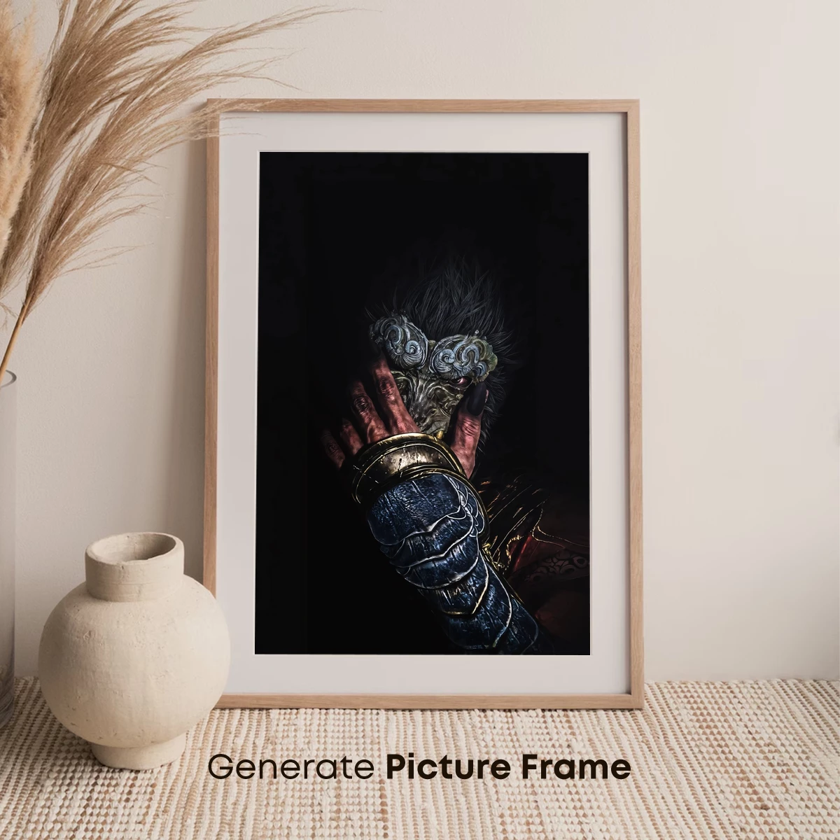 Eternal Warrior's Mask: Gothic Fantasy Artistry - Image 7