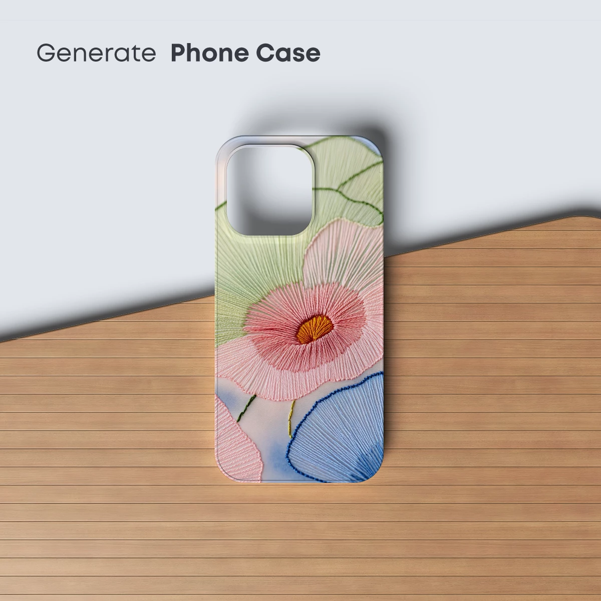 Embroidered Floral Symphony: Thread Art in Bloom - Image 3