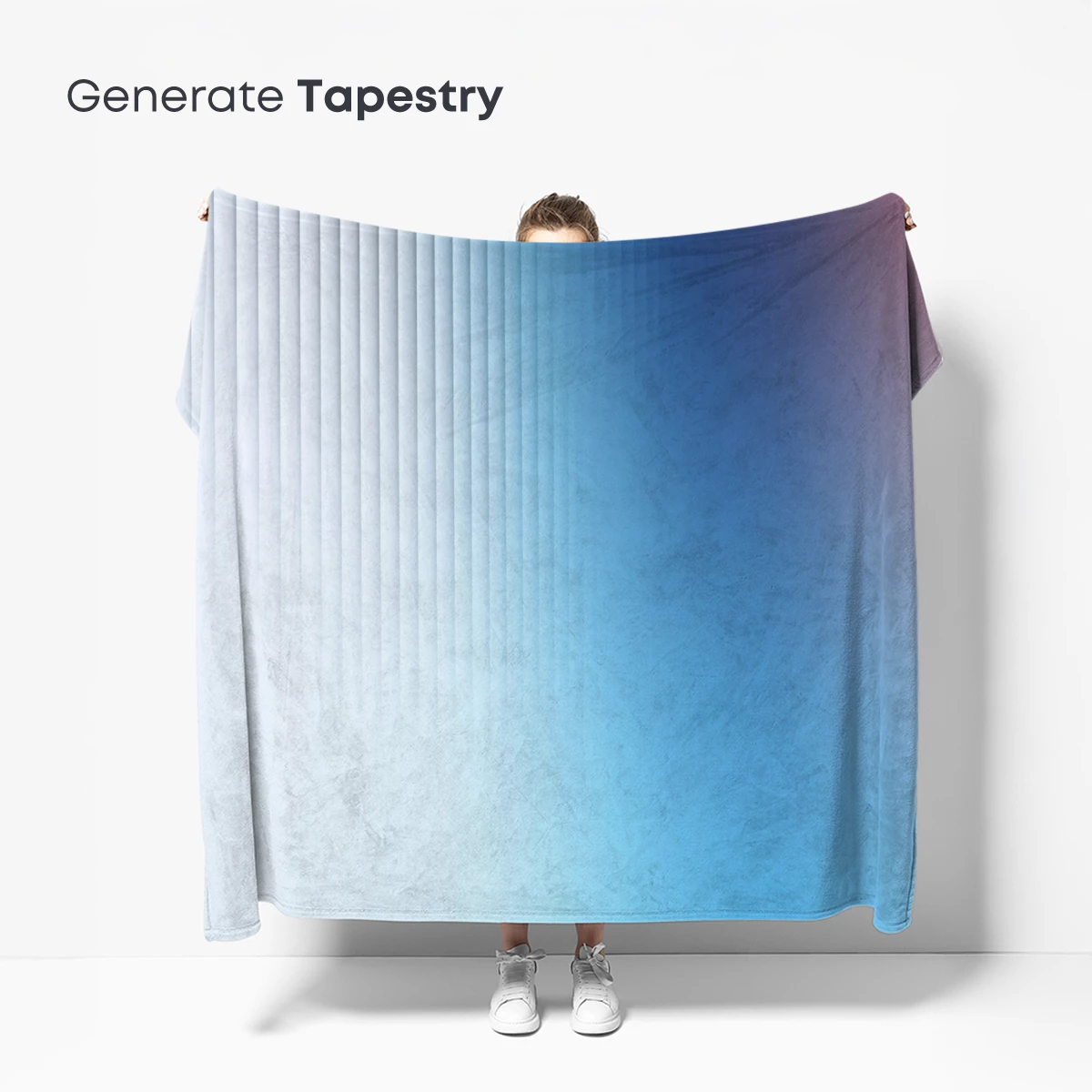 Gradient Symphony: Blurred Lines in Blue and Red - Image 5