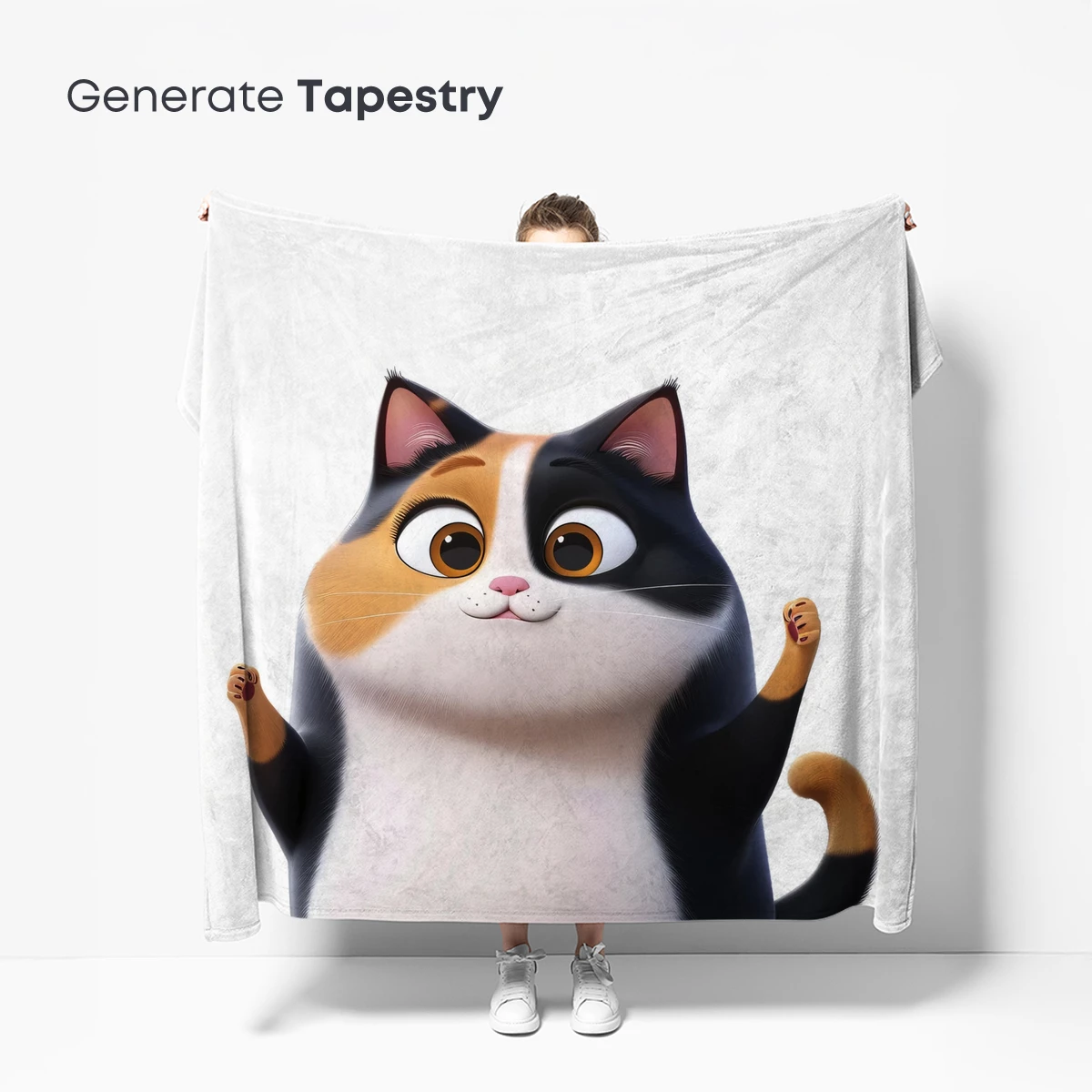 Chubby Cat Charm: Whimsical Cartoon Delight - Image 5