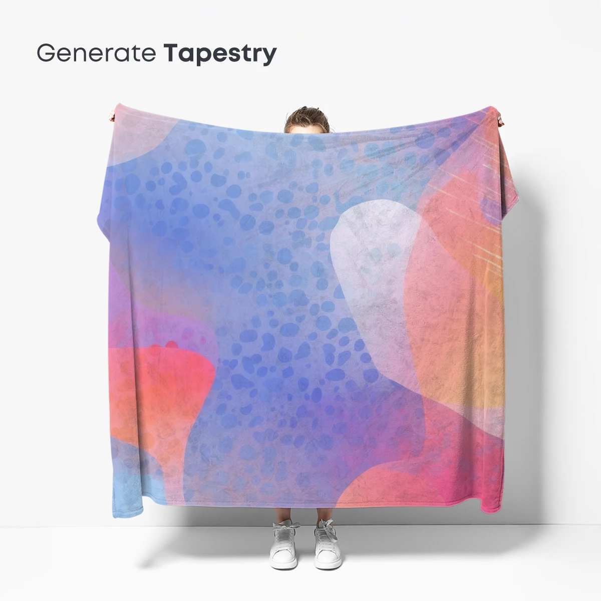 Abstract Fluid Fusion: Dotted Pastel Waves - Image 5