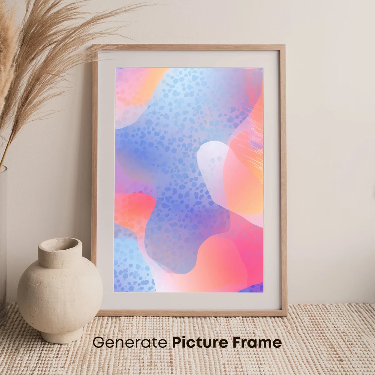 Abstract Fluid Fusion: Dotted Pastel Waves - Image 7