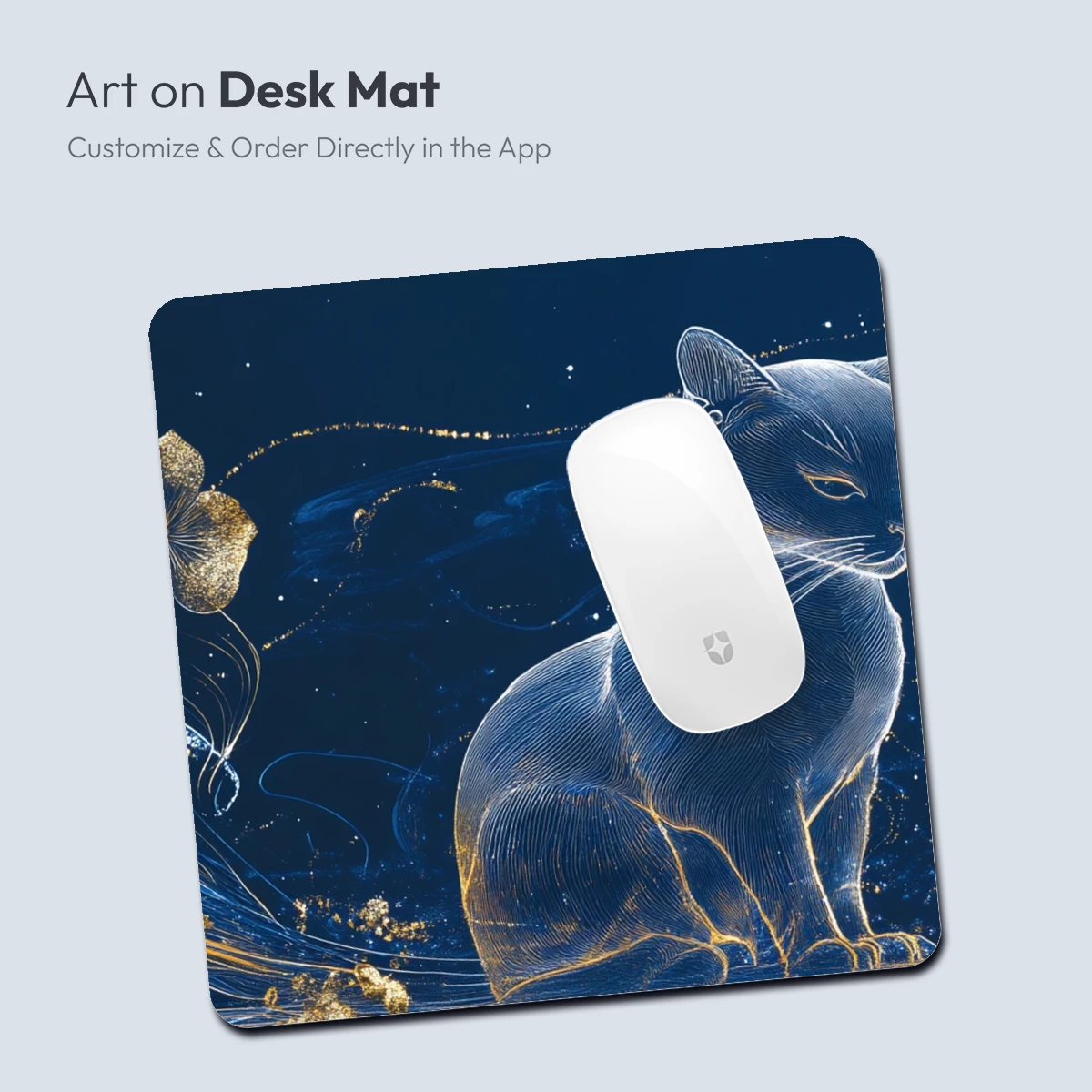 Ethereal Feline in Midnight Bloom - Image 4