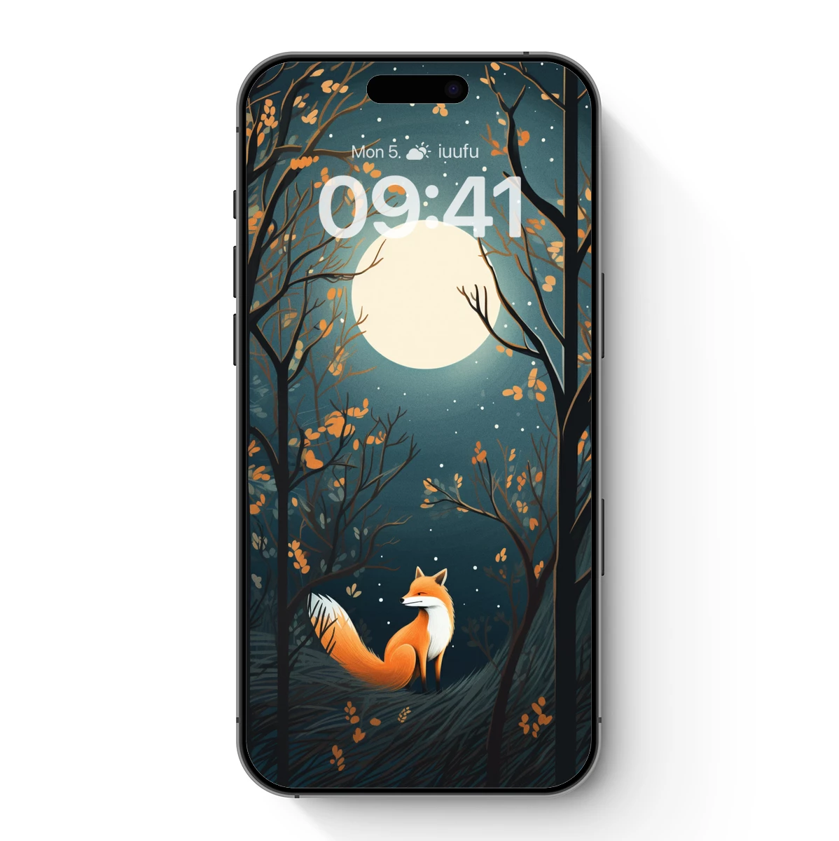 Moonlit Fox in Autumn Woods Moonlit Fox in Autumn Woods