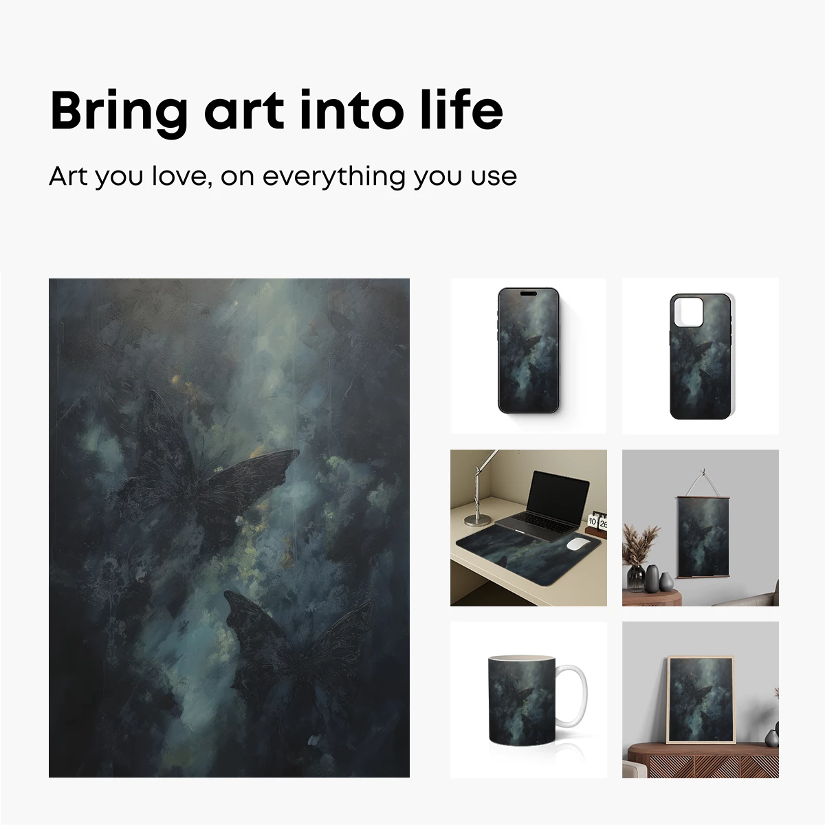 Ethereal Butterflies in Misty Twilight