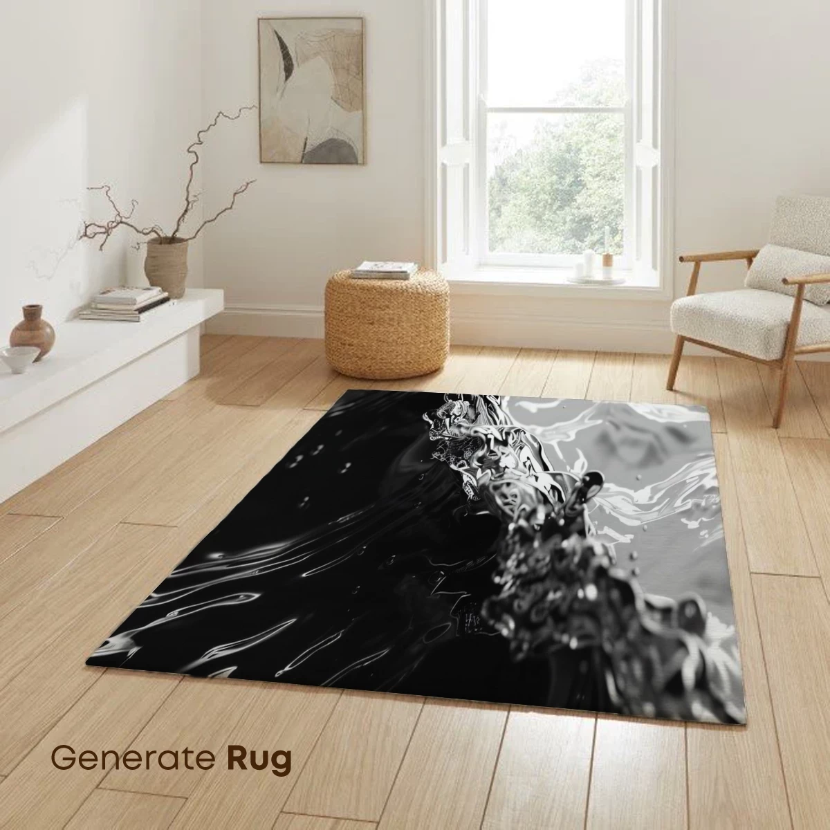 Elegant Black Fluid Dance - Image 6