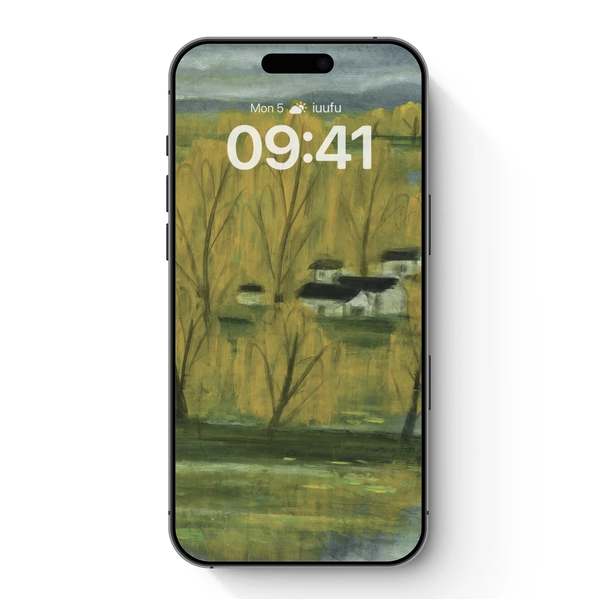 Autumnal Serenity: Village Nestled in Golden Trees Autumnal Serenity: Village Nestled in Golden Trees