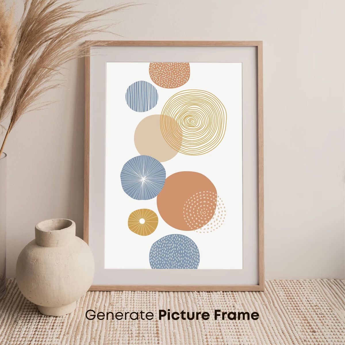 Geometric Harmony: Spirals and Dots in Pastel Tones - Image 7