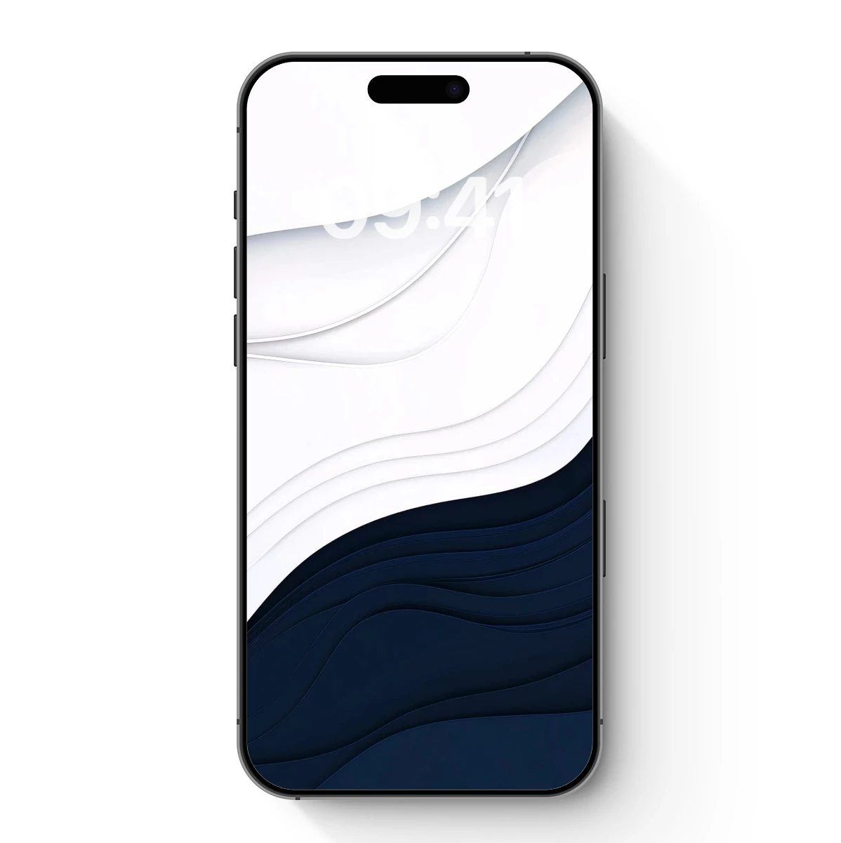 Elegant Wave Symphony: Navy and White Layers Elegant Wave Symphony: Navy and White Layers