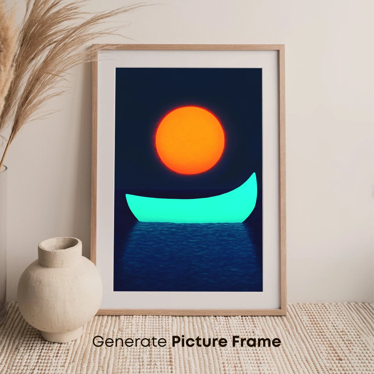 Eclipse of Neon Dreams: Sun and Crescent - Image 7