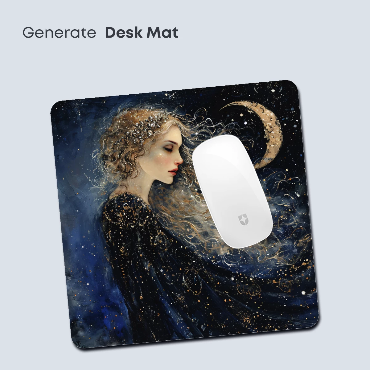 Ethereal Moonlit Muse: A Celestial Fantasy Portrait - Image 4