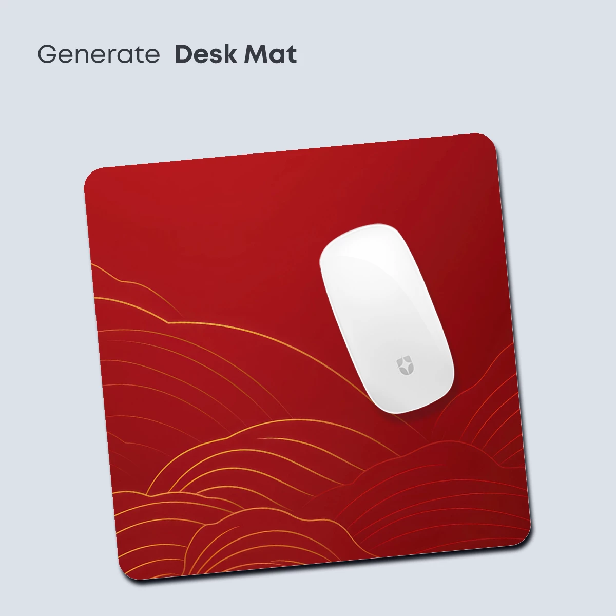 Crimson Waves: Golden Line Artistry - Image 4