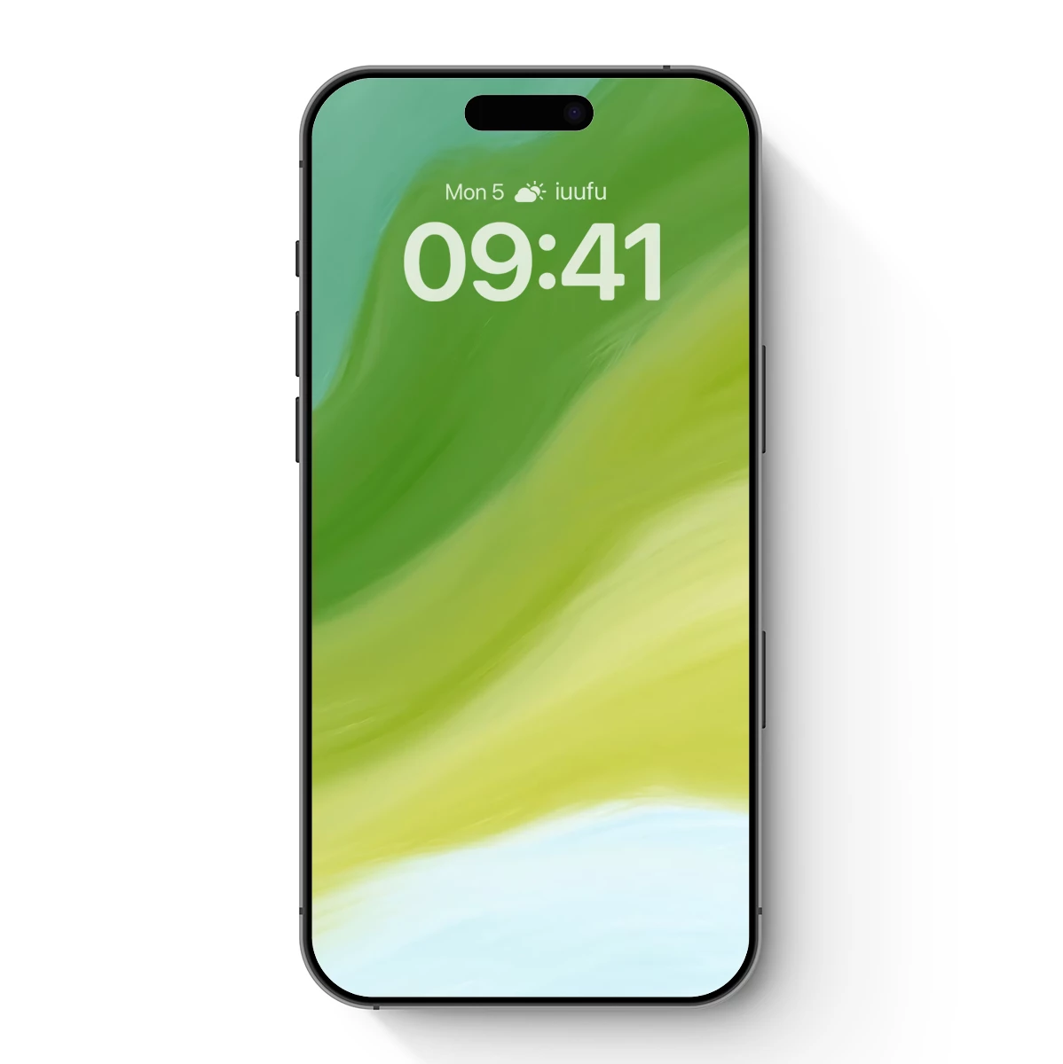 Fluid Green Symphony: Abstract Flow Art