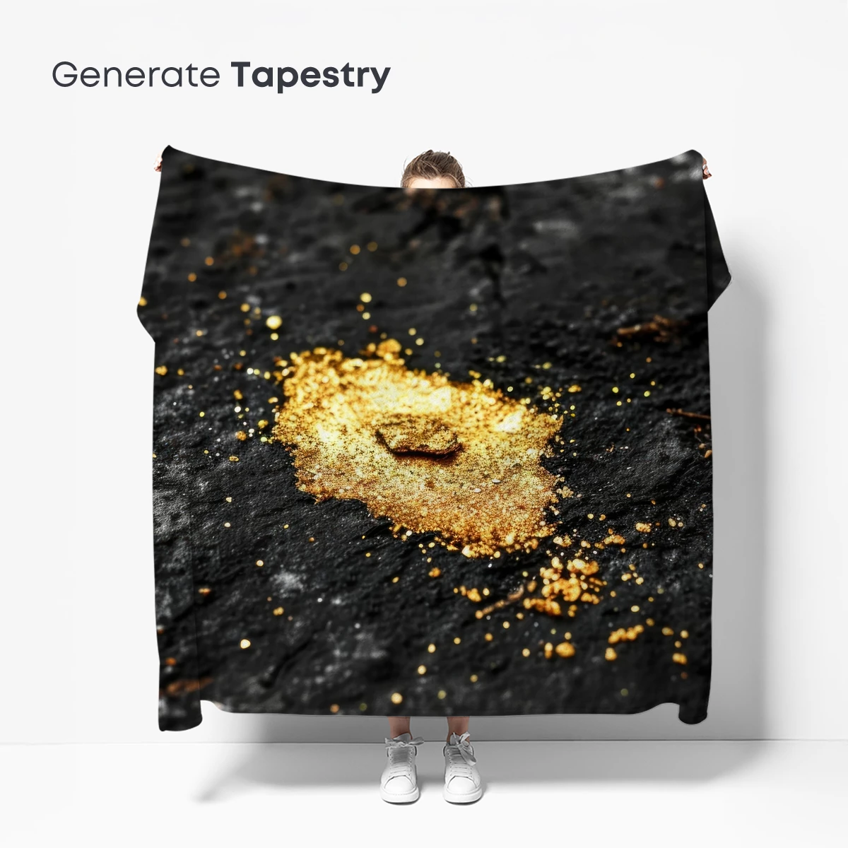 Golden Stardust on Midnight Canvas - Image 5