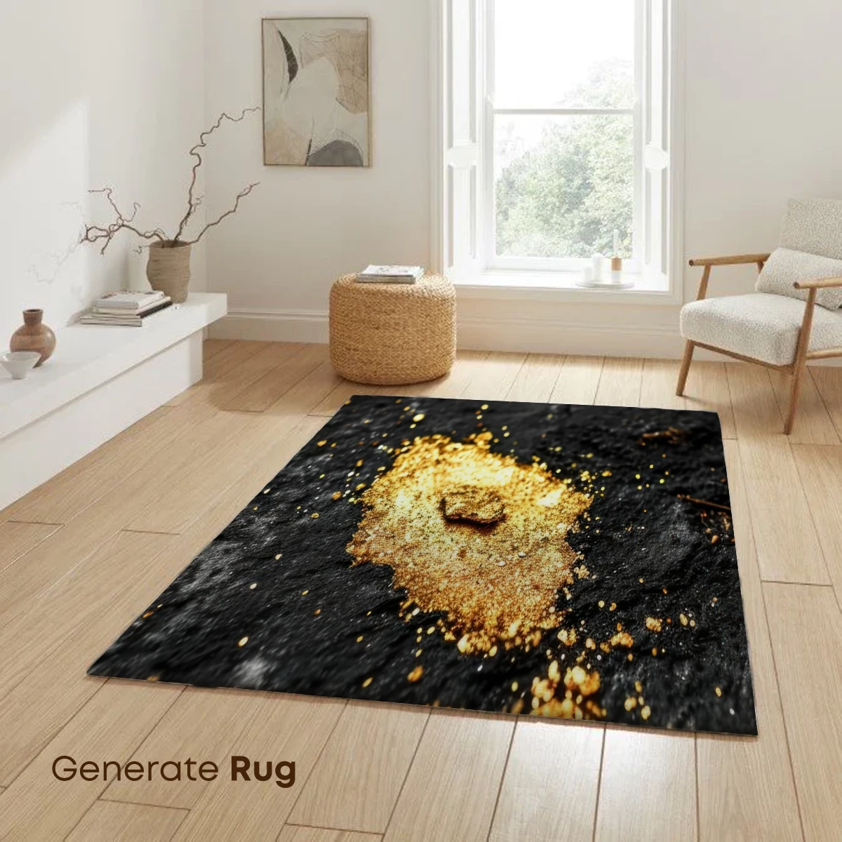 Golden Stardust on Midnight Canvas - Image 6