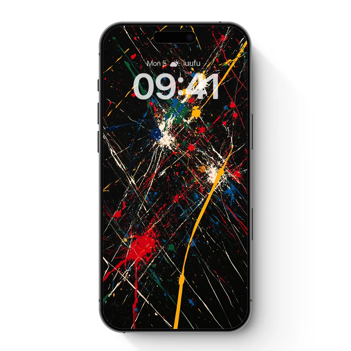 Abstract Chaos: Colorful Splatter Art