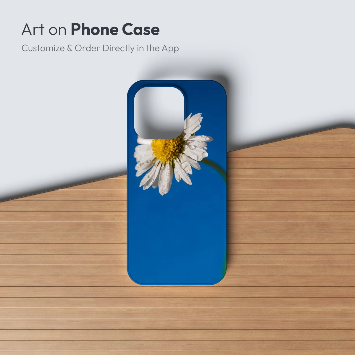 Dew-Kissed Daisy Against Vibrant Blue Sky - Image 3