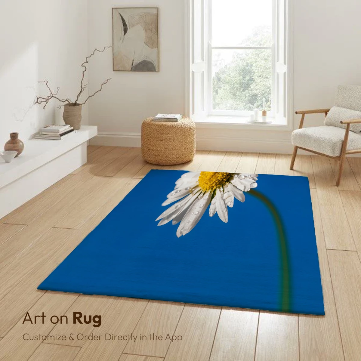 Dew-Kissed Daisy Against Vibrant Blue Sky - Image 6