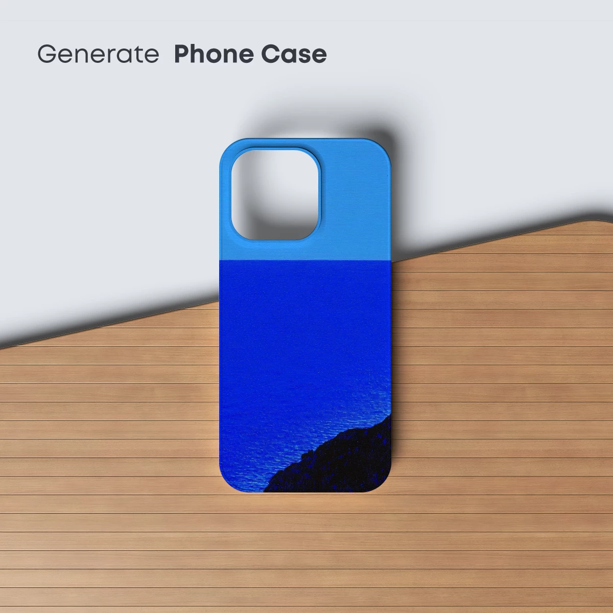 Crimson Sunset Over Azure Depths - Image 3